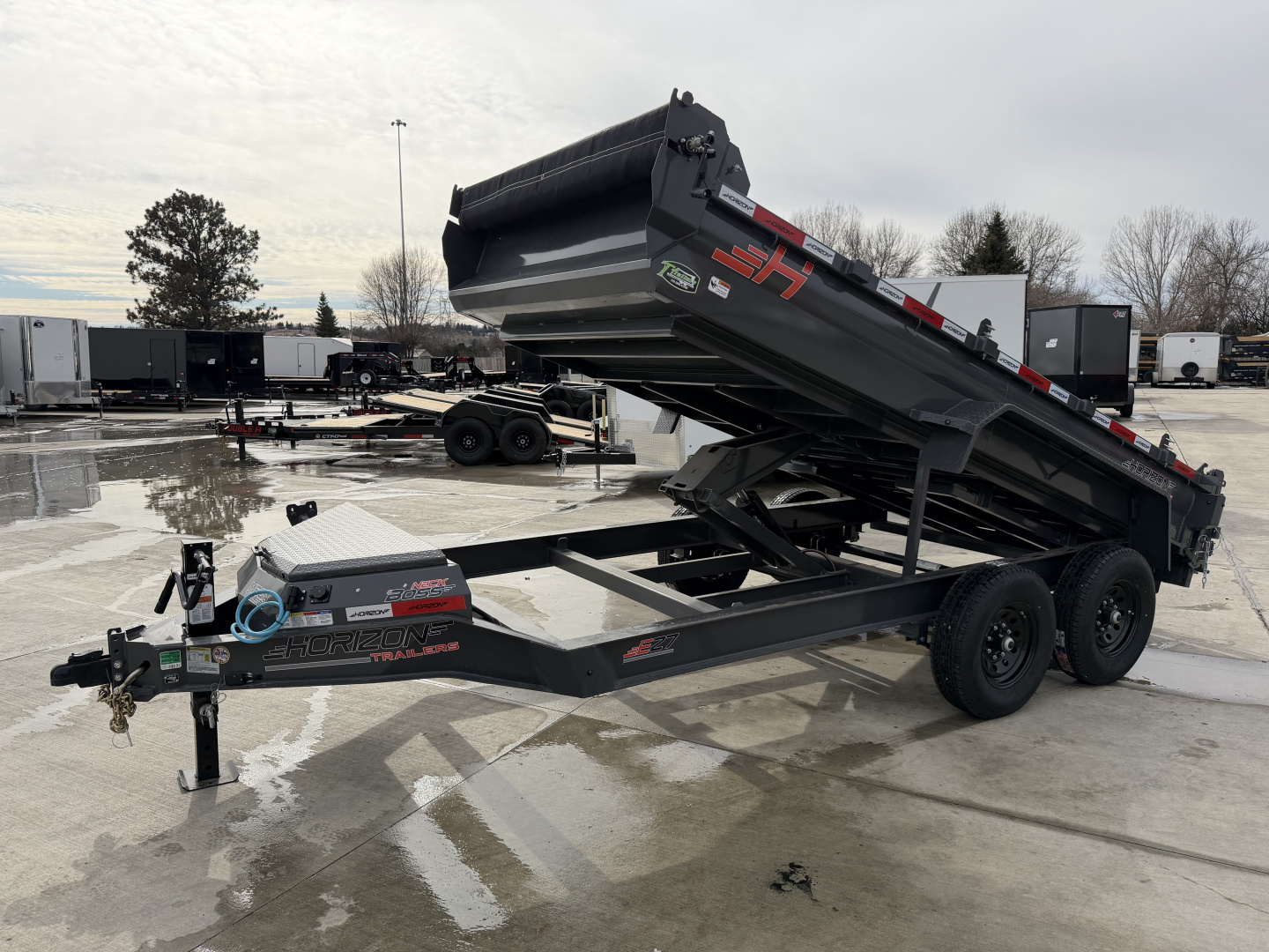 New NEW 2026 Horizon 14’x83”X19” EZ7 Dump Trailer 2-7000 lb axles = 14K