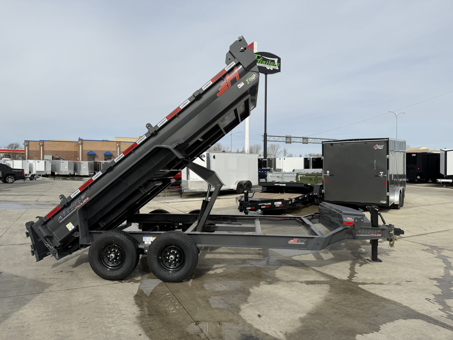 New NEW 2026 Horizon 14’x83”X19” EZ7 Dump Trailer 2-7000 lb axles = 14K