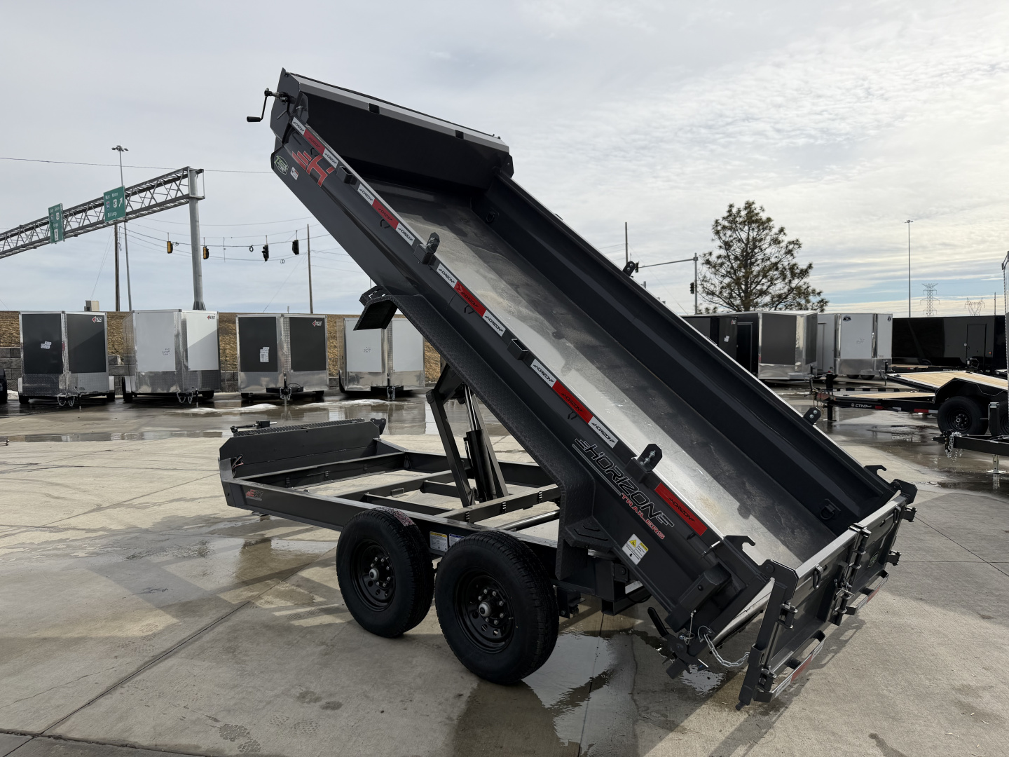 New NEW 2026 Horizon 14’x83”X19” EZ7 Dump Trailer 2-7000 lb axles = 14K