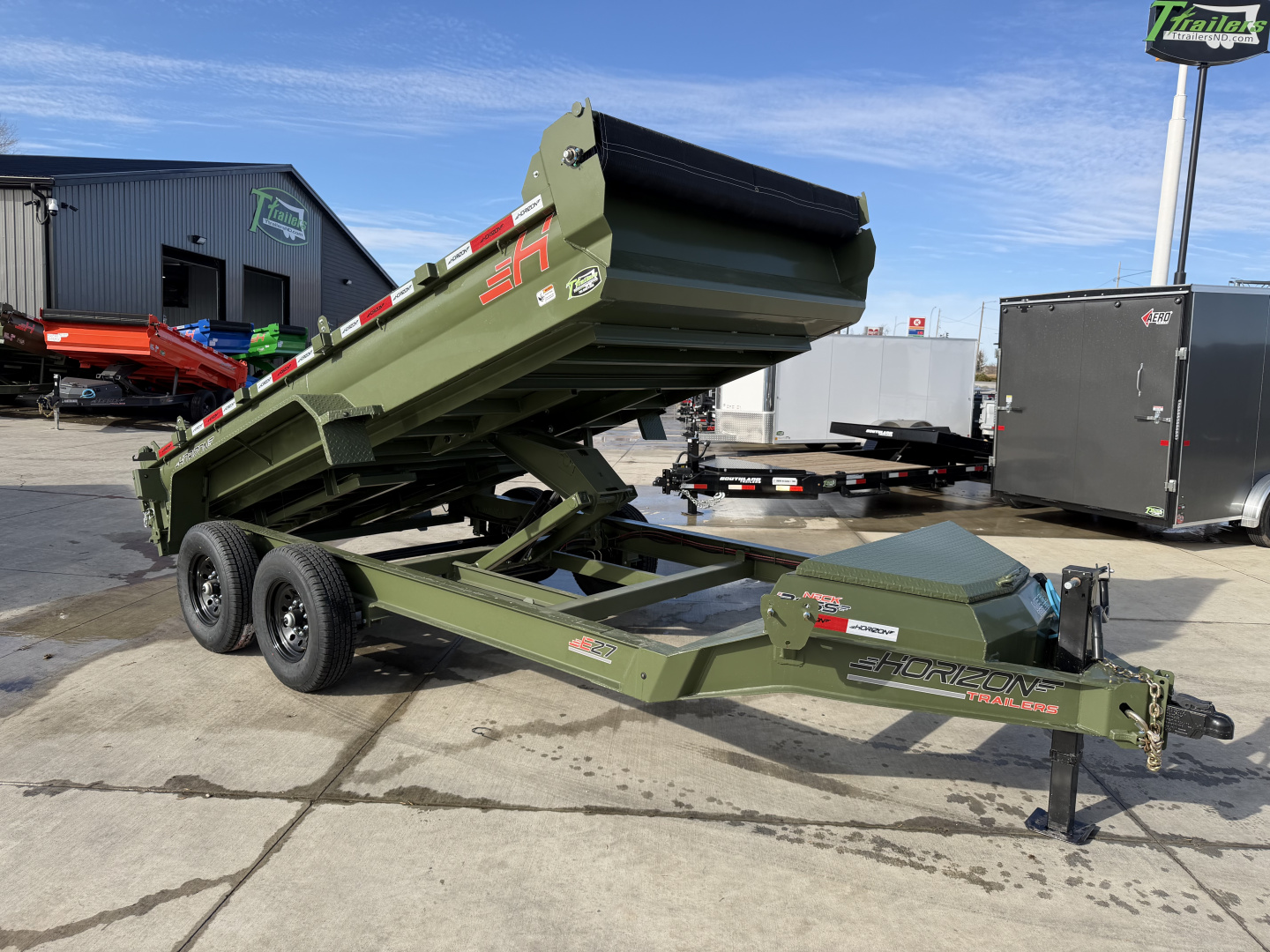 New NEW 2026 Horizon 14’x83”X19” EZ7 Dump Trailer 2-7000 lb axles = 14K