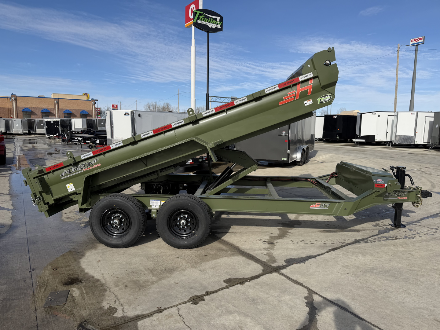 New NEW 2026 Horizon 14’x83”X19” EZ7 Dump Trailer 2-7000 lb axles = 14K
