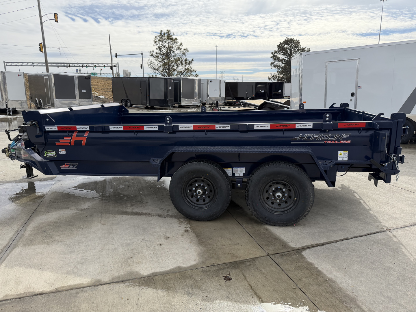 New NEW 2026 Horizon 14’x83”X19” EZ7 Dump Trailer 2-7000 lb axles = 14K