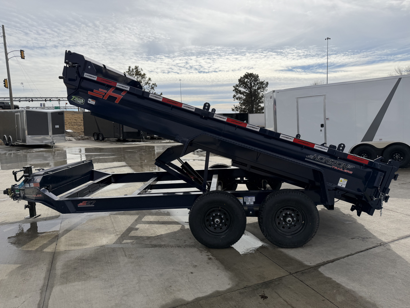 New NEW 2026 Horizon 14’x83”X19” EZ7 Dump Trailer 2-7000 lb axles = 14K