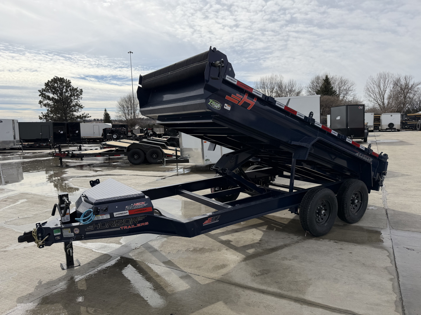New NEW 2026 Horizon 14’x83”X19” EZ7 Dump Trailer 2-7000 lb axles = 14K