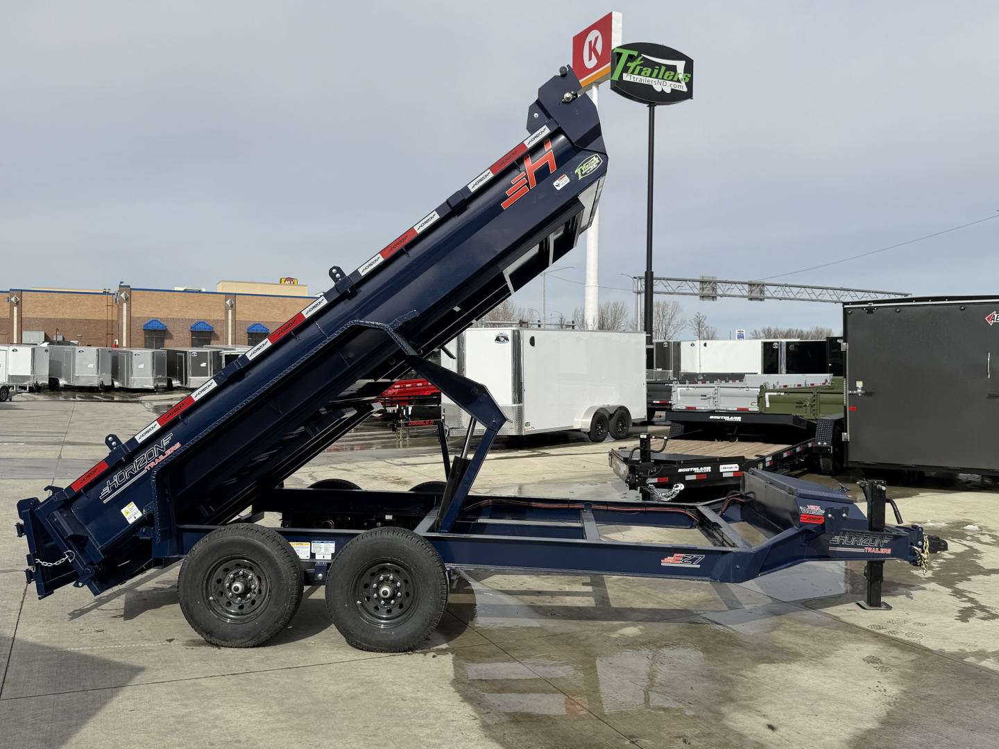 New NEW 2026 Horizon 14’x83”X19” EZ7 Dump Trailer 2-7000 lb axles = 14K