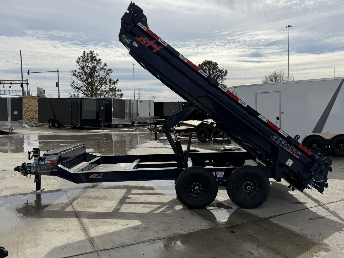 New NEW 2026 Horizon 14’x83”X19” EZ7 Dump Trailer 2-7000 lb axles = 14K