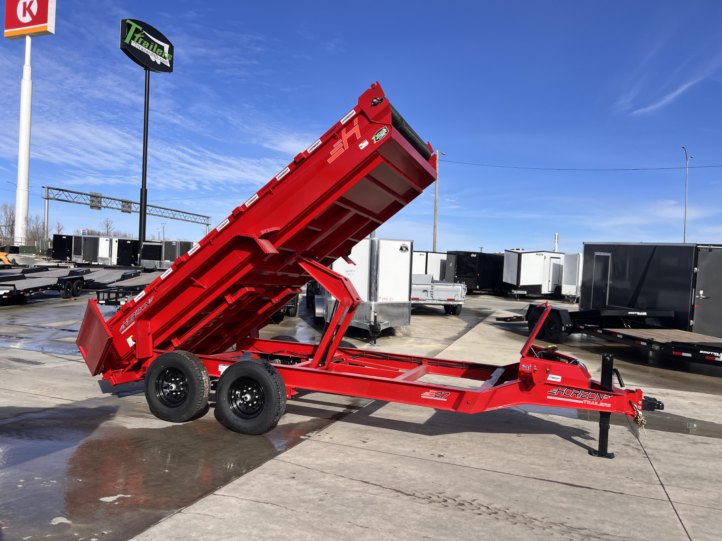 New NEW 2026 Horizon 14’x83”X19” EZ7 Dump Trailer 2-7000 lb axles = 14K