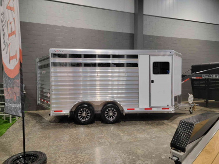 New 2026 Exiss Trailers 3 HORSE 7x14x7 Horse Trailer