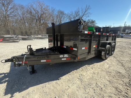 New 2026 Rice Trailers 14' X 82  Telescopic Dump Dump Trailer