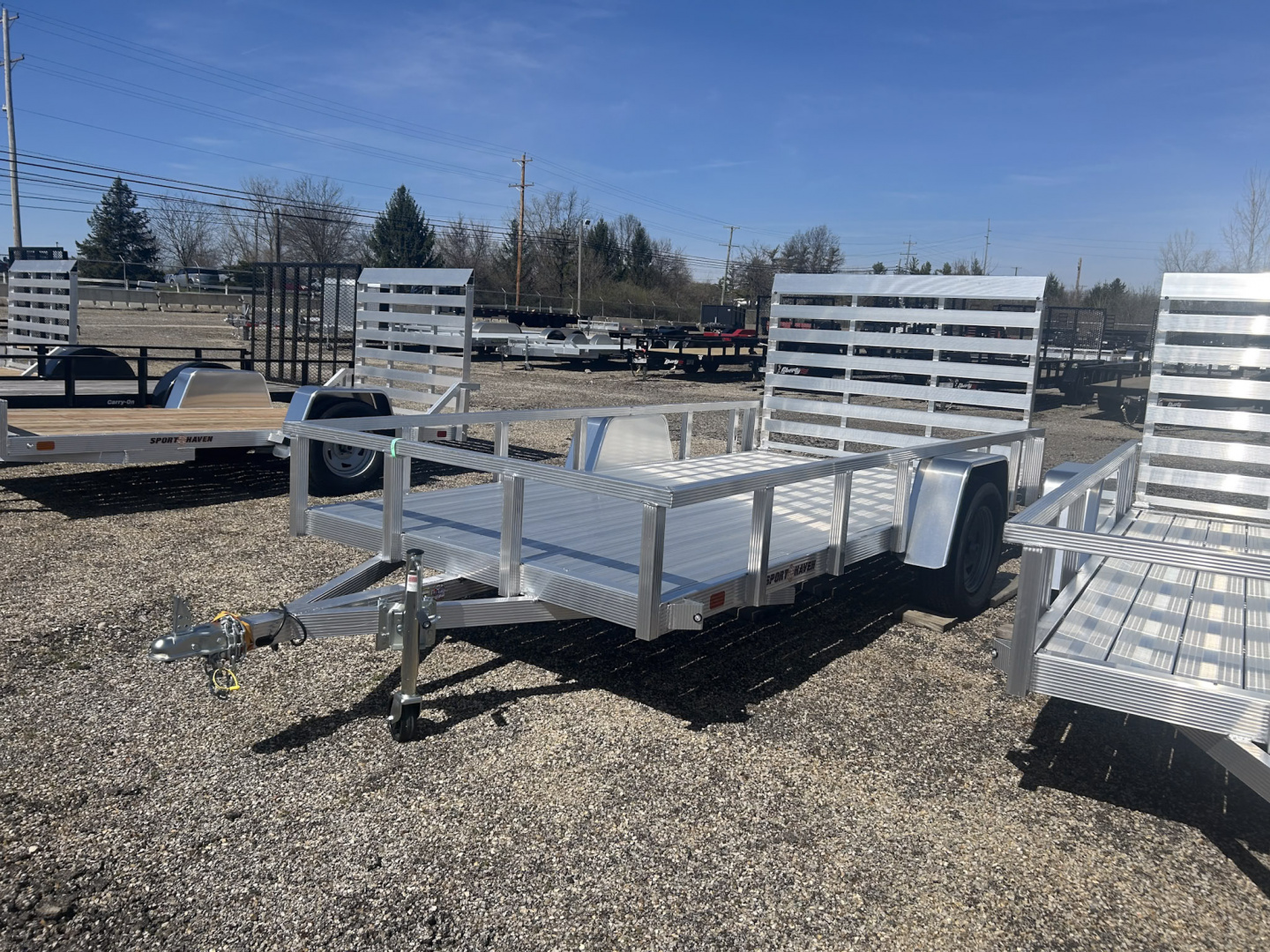 New 2026 Sport Haven 6 X 12 FT ALUMINUM UTILITY TRAILER ALUMINUM DECK STEEL WHEELS