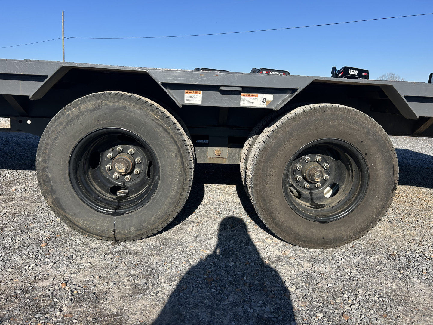 Used 2024 RawMaxx 102"X32' 24K GVWR Gooseneck Flatbed Trailer