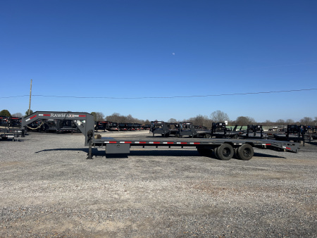 Used 2024 RawMaxx 102"X32' 24K GVWR Gooseneck Flatbed Trailer