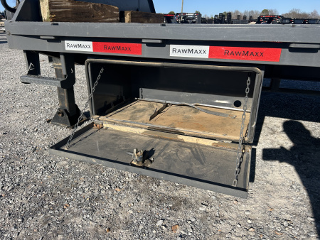 Used 2024 RawMaxx 102"X32' 24K GVWR Gooseneck Flatbed Trailer