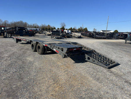 Used 2024 RawMaxx 102"X32' 24K GVWR Gooseneck Flatbed Trailer