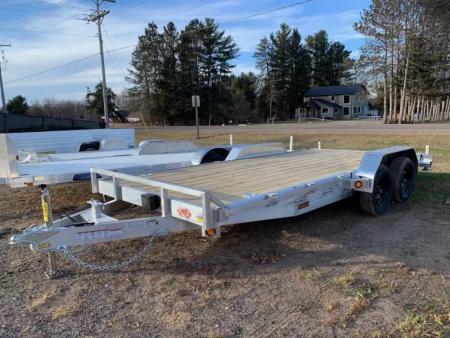 New 2026 Quality Aluminum 83  x 18' 7k Car Hauler Trailer