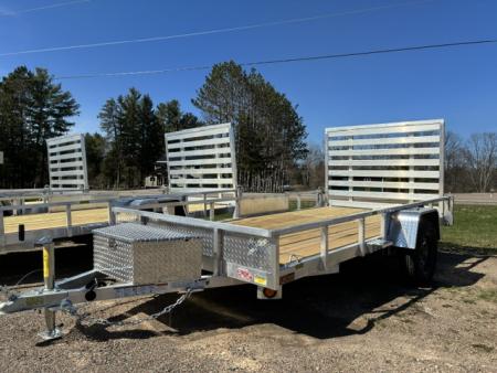 New 2026 Quality Aluminum 74" x 12' Simplicity Utility Trailer