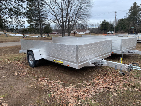 New 2026 Aluma 72  X 12' -24  High Solid Sides Utility Trailer