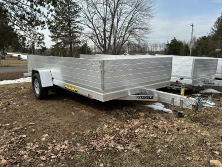 New 2026 Aluma 72  X 12' -24  High Solid Sides Utility Trailer