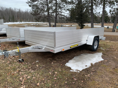 New 2026 Aluma 72  X 12' -24  High Solid Sides Utility Trailer