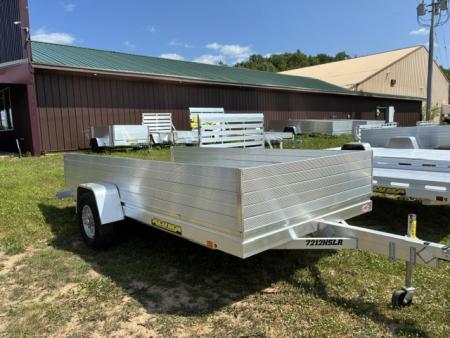New 2026 Aluma 72  X 12' -24  High Solid Sides Utility Trailer