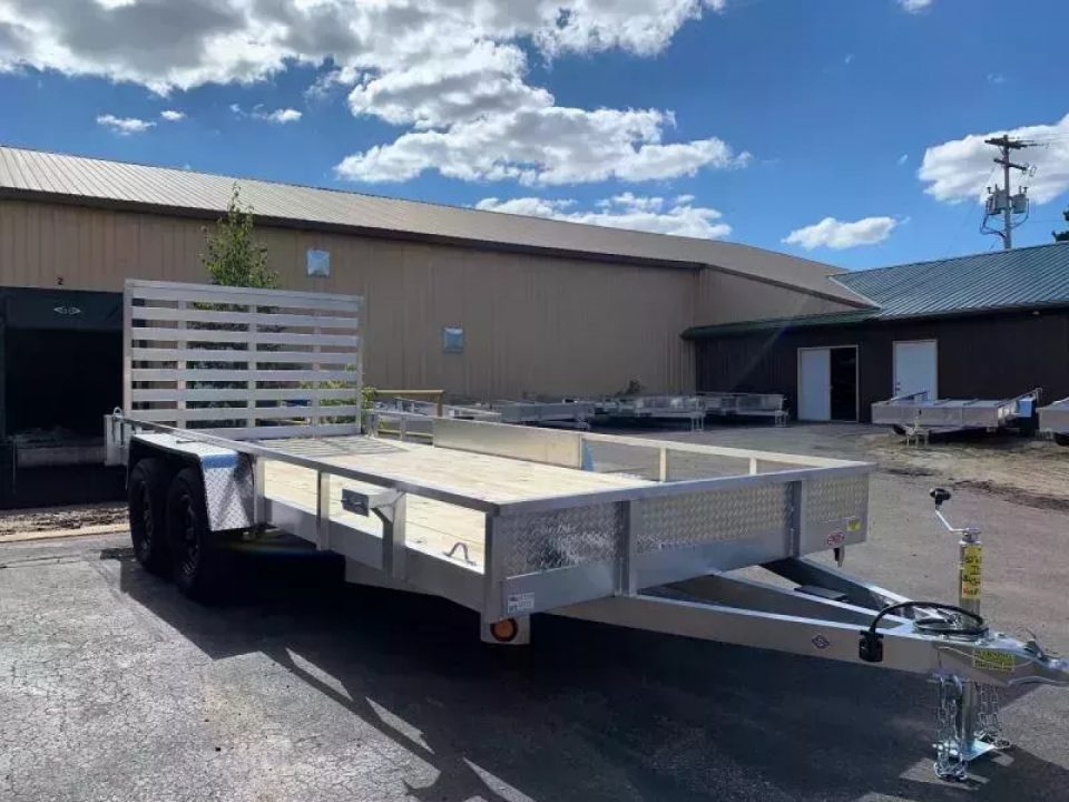 New 2027 Quality Aluminum 82" x 16' TA 7K Utility Trailer