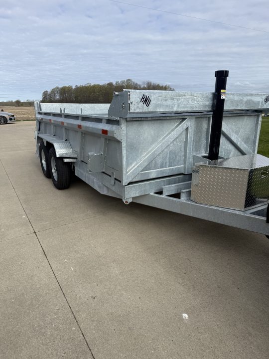 New 2026 BND Trailers 7' X 14' Galvanized Dump Trailer