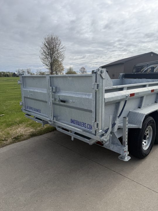 New 2026 BND Trailers 7' X 14' Galvanized Dump Trailer