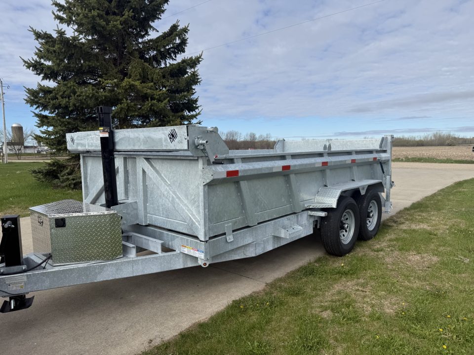 New 2026 BND Trailers 7' X 14' Galvanized Dump Trailer