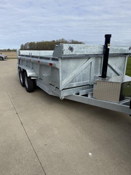 New 2026 BND Trailers 7' X 14' Galvanized Dump Trailer