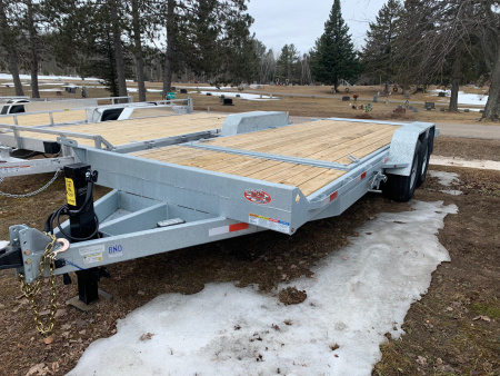 New 2026 BND 7' X 20' 14K Galvanized Equipment Trailer