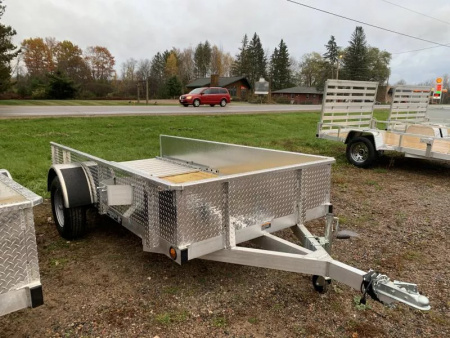 New 2025 Trophy Trailers 5' x 8' Diamond Plate Sides Utility Trailer