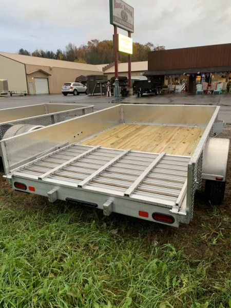 New 2025 Trophy Trailers 5' x 8' Diamond Plate Sides Utility Trailer