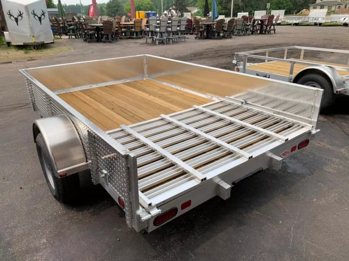 New 2025 Trophy Trailers 5' x 10' Diamond Plate Sides Utility Trailer