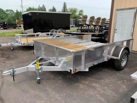 New 2025 Trophy Trailers 5' x 10' Diamond Plate Sides Utility Trailer