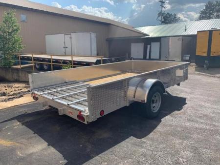 New 2025 Trophy Trailers 6.5' x 12' Diamond Plate Sides Utility Trailer