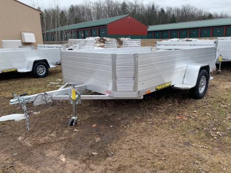 New 2026 Aluma 77  x 12' -24  High Sides Utility Trailer