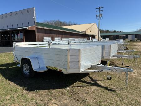 New 2026 Aluma 77  x 12' -24  High Sides Utility Trailer