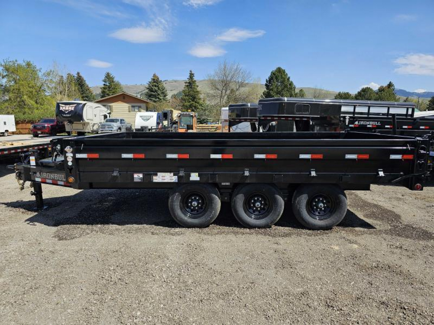 New 2026 Iron Bull 8x16 21k Deckover Dump Trailer