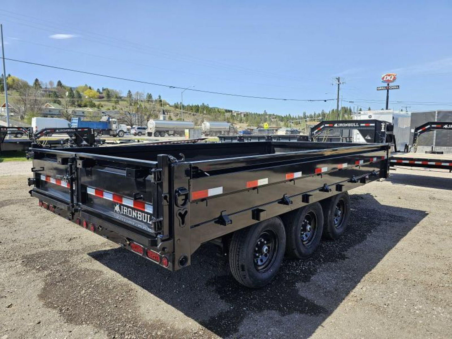 New 2026 Iron Bull 8x16 21k Deckover Dump Trailer