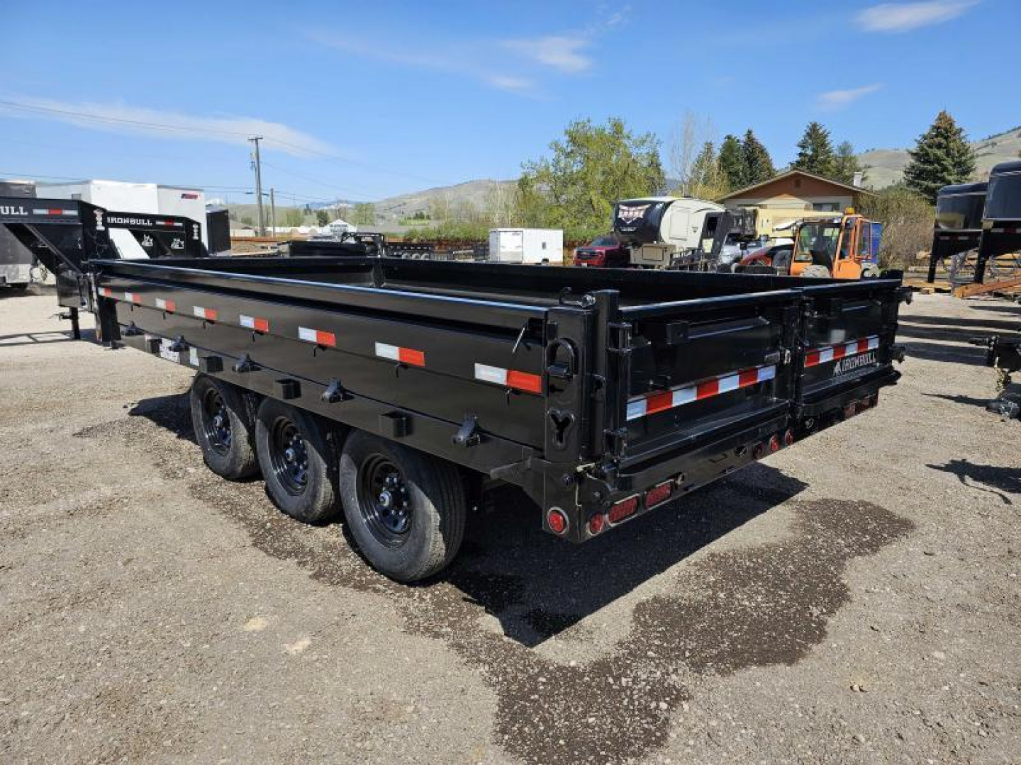 New 2026 Iron Bull 8x16 21k Deckover Dump Trailer