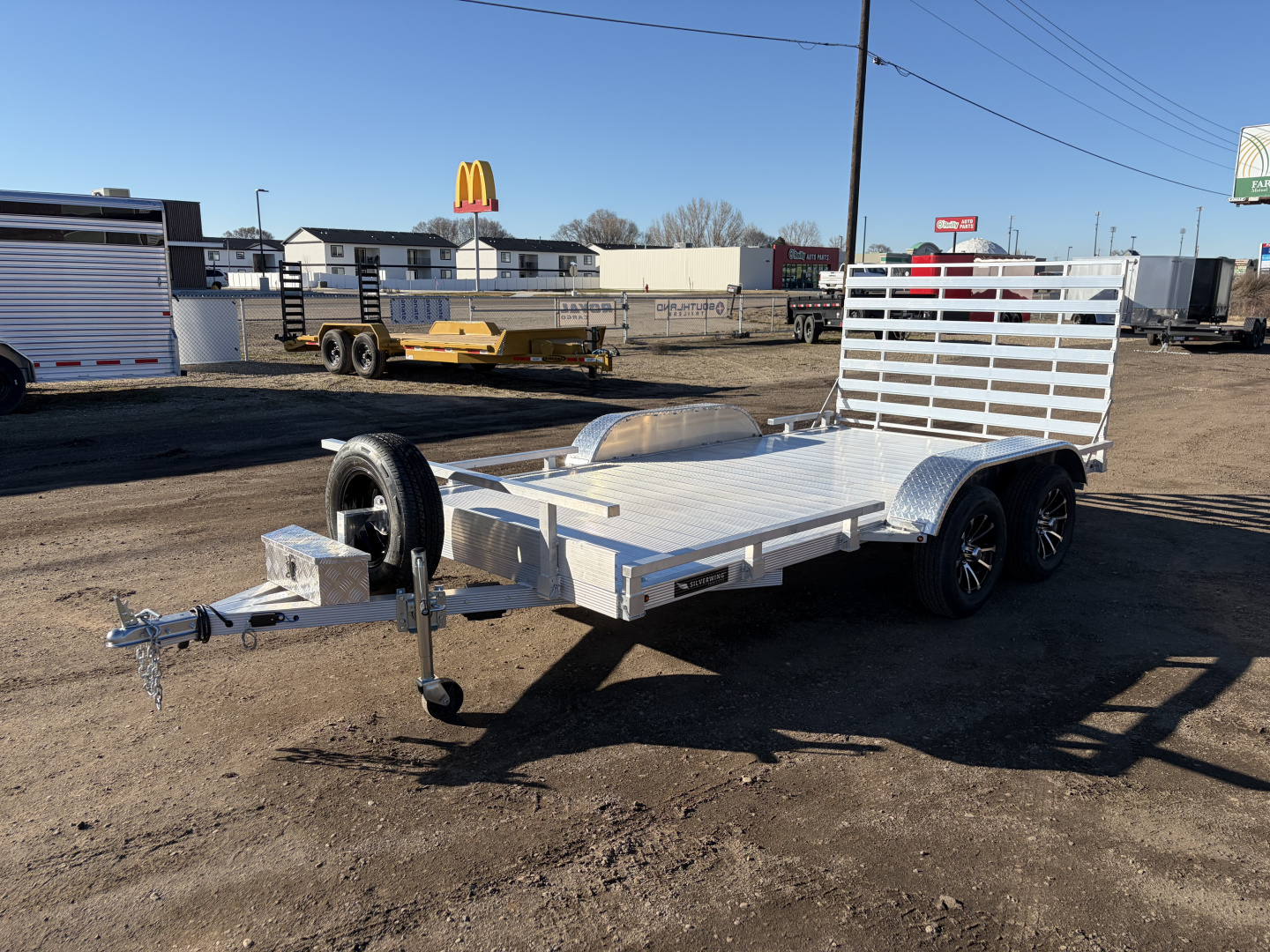 New 2026 Silverwing 7x14 Tandem Axle Aluminum Utility Trailer