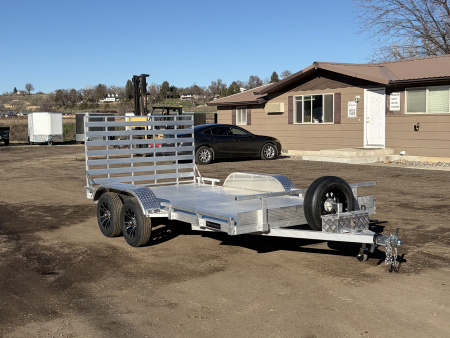New 2026 Silverwing 7x14 Tandem Axle Aluminum Utility Trailer