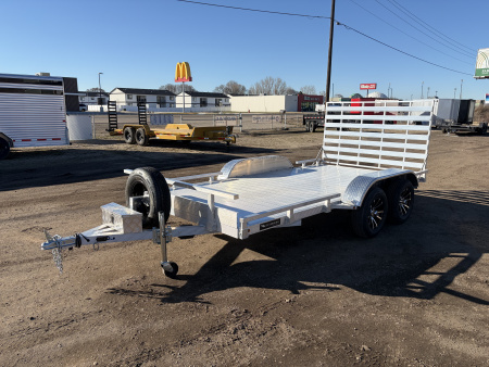 New 2026 Silverwing 7x14 Tandem Axle Aluminum Utility Trailer
