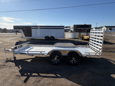 New 2026 Silverwing 7x14 Tandem Axle Aluminum Utility Trailer
