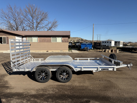 New 2026 Silverwing 7x14 Tandem Axle Aluminum Utility Trailer