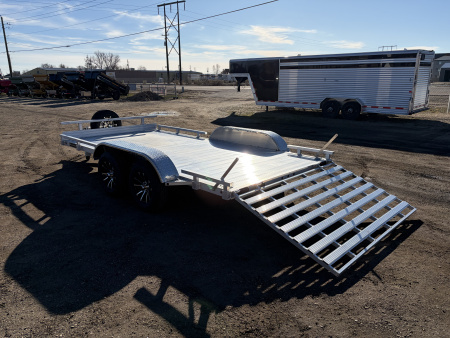 New 2026 Silverwing 7x14 Tandem Axle Aluminum Utility Trailer