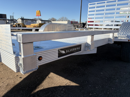 New 2026 Silverwing 7x14 Tandem Axle Aluminum Utility Trailer