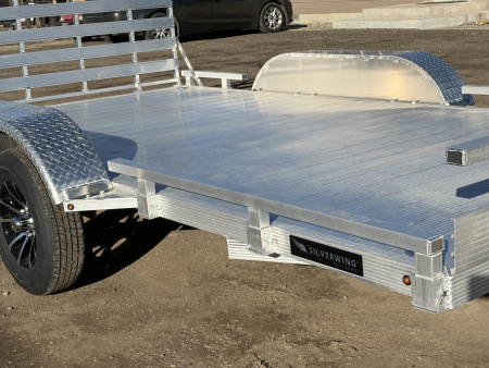 New 2026 Silverwing 7x14 Tandem Axle Aluminum Utility Trailer