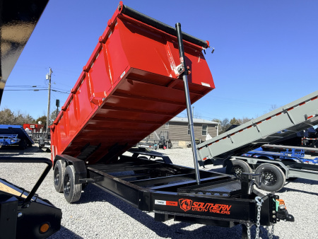 New 2026 Southern Utility 7X16 4FT WALL TELESCOPIC DUMP (16K GVWR) Dump Trailer