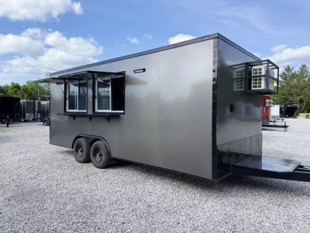 New 2026 Coast 2 Coast 8.5X20 TA CONCESSION TRAILER (FULLY EQUIPPED) BLACKOUT Vending / Concession Trailer